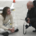 2004 Boudon Mentoring Nelson Philippe during a Champ Car event