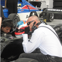 2008 Boudon coaching Philip Major in UK F3 Pembrey race track session